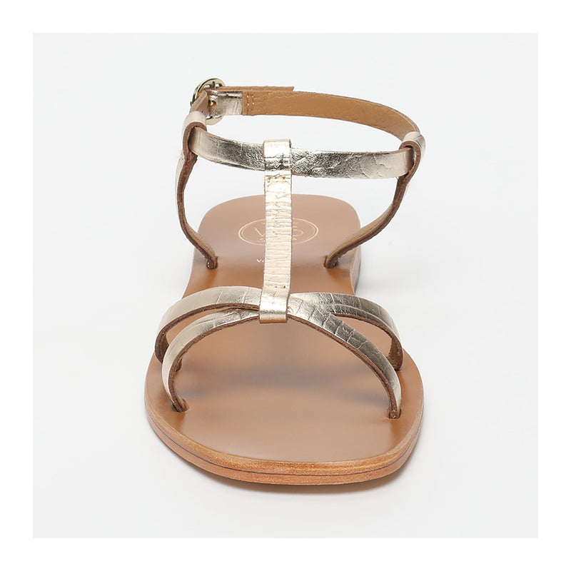 Sandales Ava - Light Gold Croco