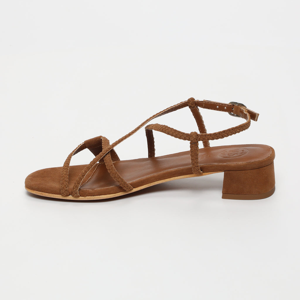 Sandalias de Tacón Deepakala - Camel