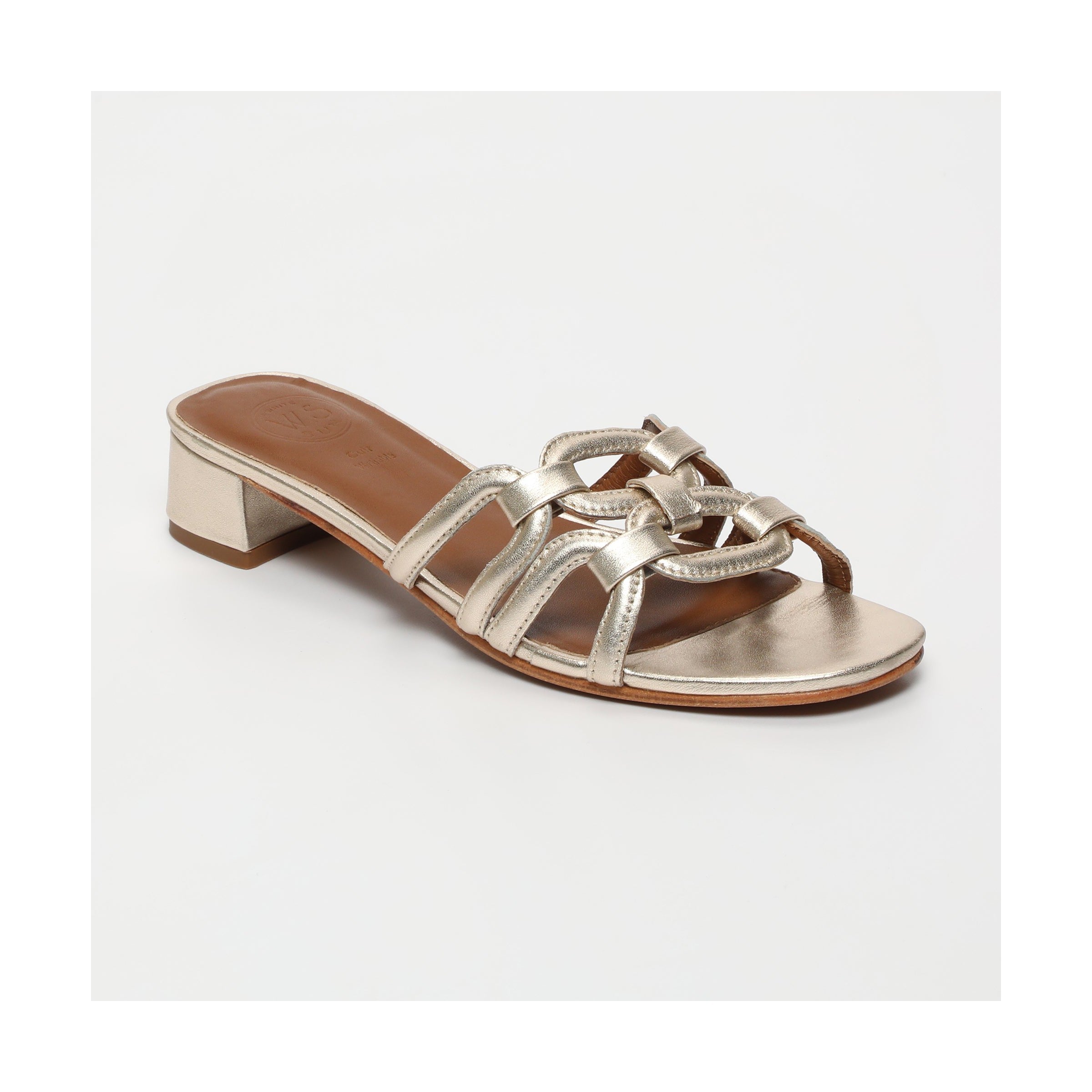 Canaqueese Mules - Platinum