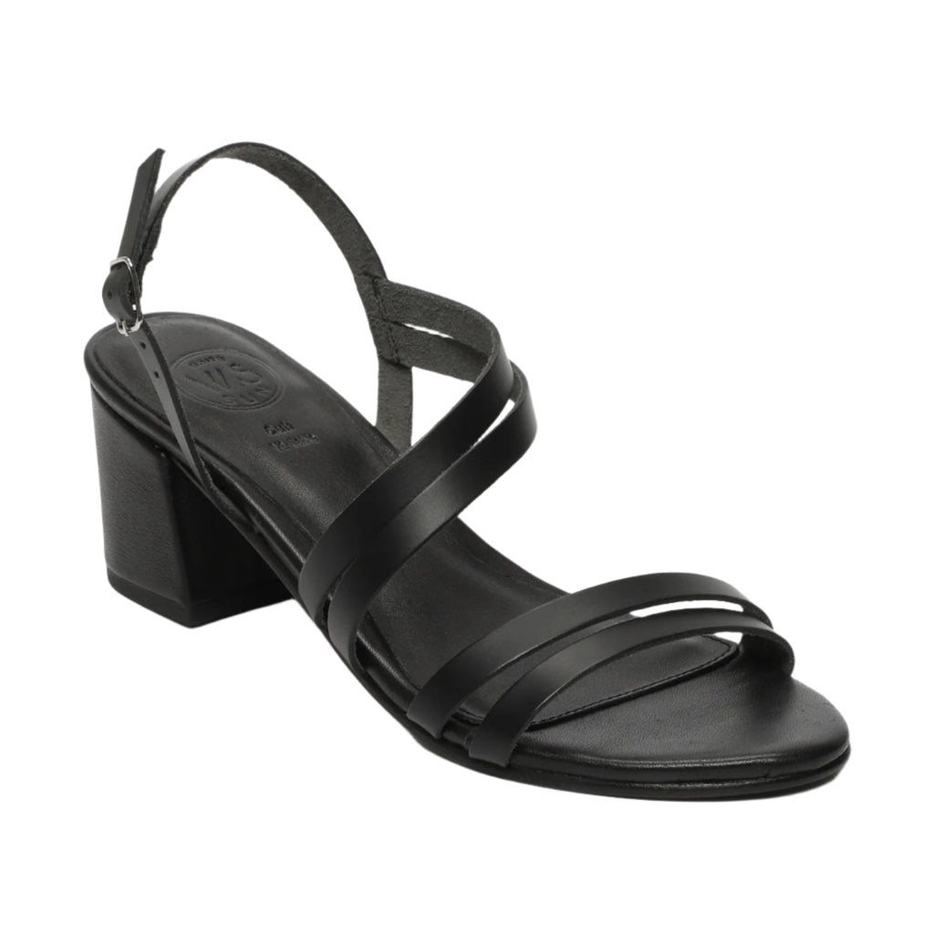 White Sun - Kachi Heel Sandals - Black Buff - Black