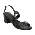 White Sun - Kachi Heel Sandals - Black Buff - Black