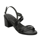 White Sun - Kachi Heel Sandals - Black Buff - Black
