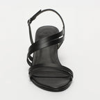 White Sun - Kachi Heel Sandals - Black Buff - Black