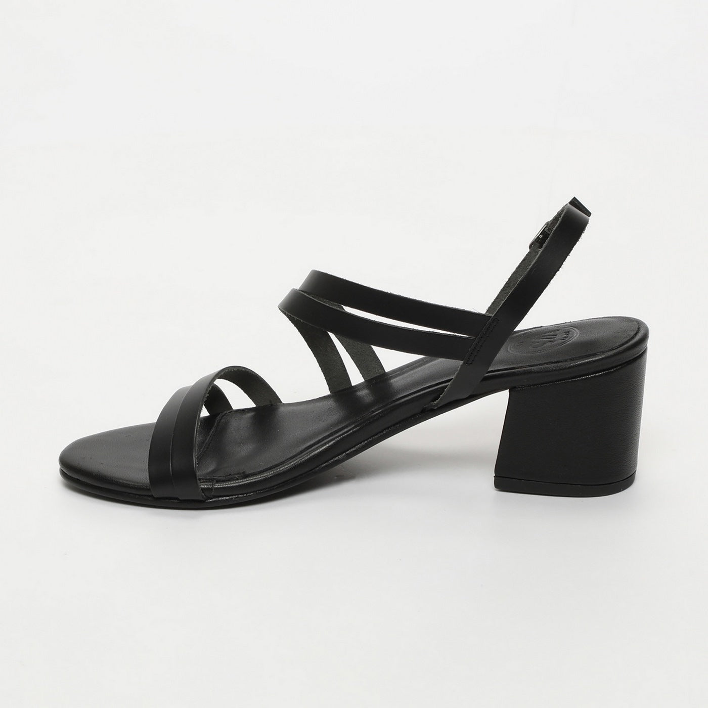 White Sun - Kachi Heel Sandals - Black Buff - Black