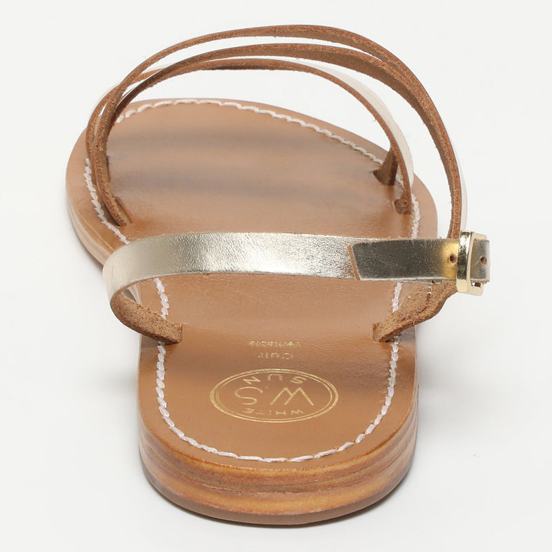 White Sun - Sandales Ardila - Gold Goat Leather - Doré