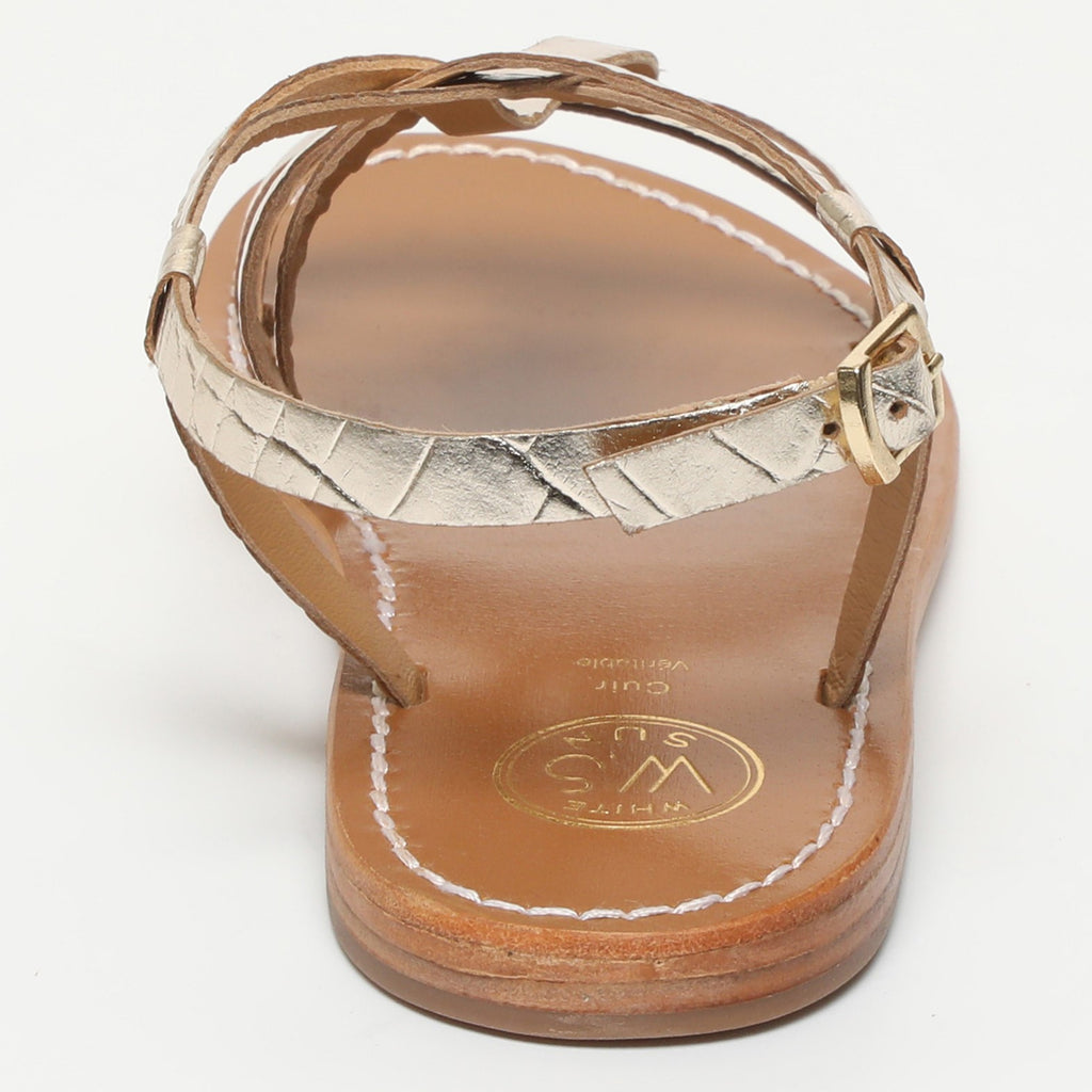 Sandales Berlanga - Light Gold Croco