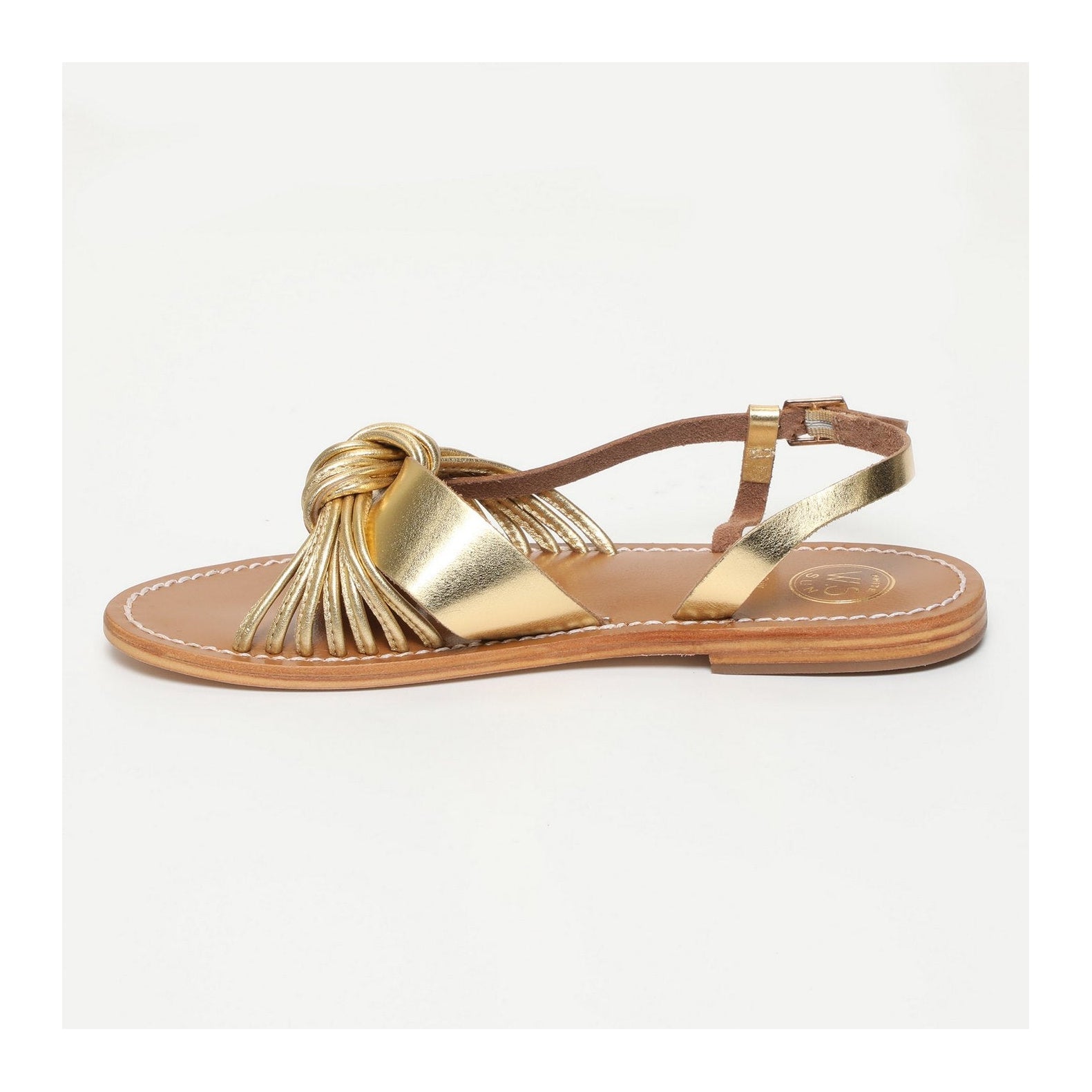 White Sun - BeasDark Gold Sandals