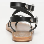 White Sun - Sandales Piana - Black Buff - Black