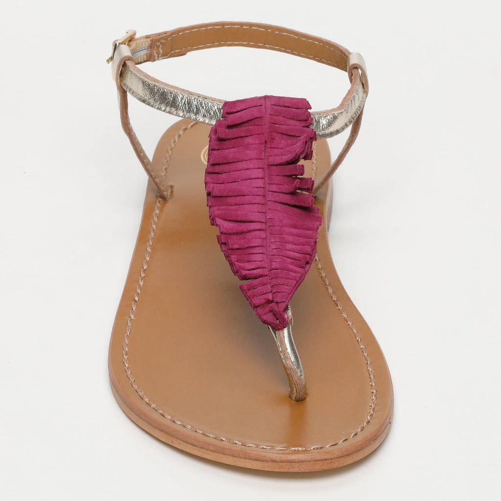 Sandalias Catarina - Purple+Gold