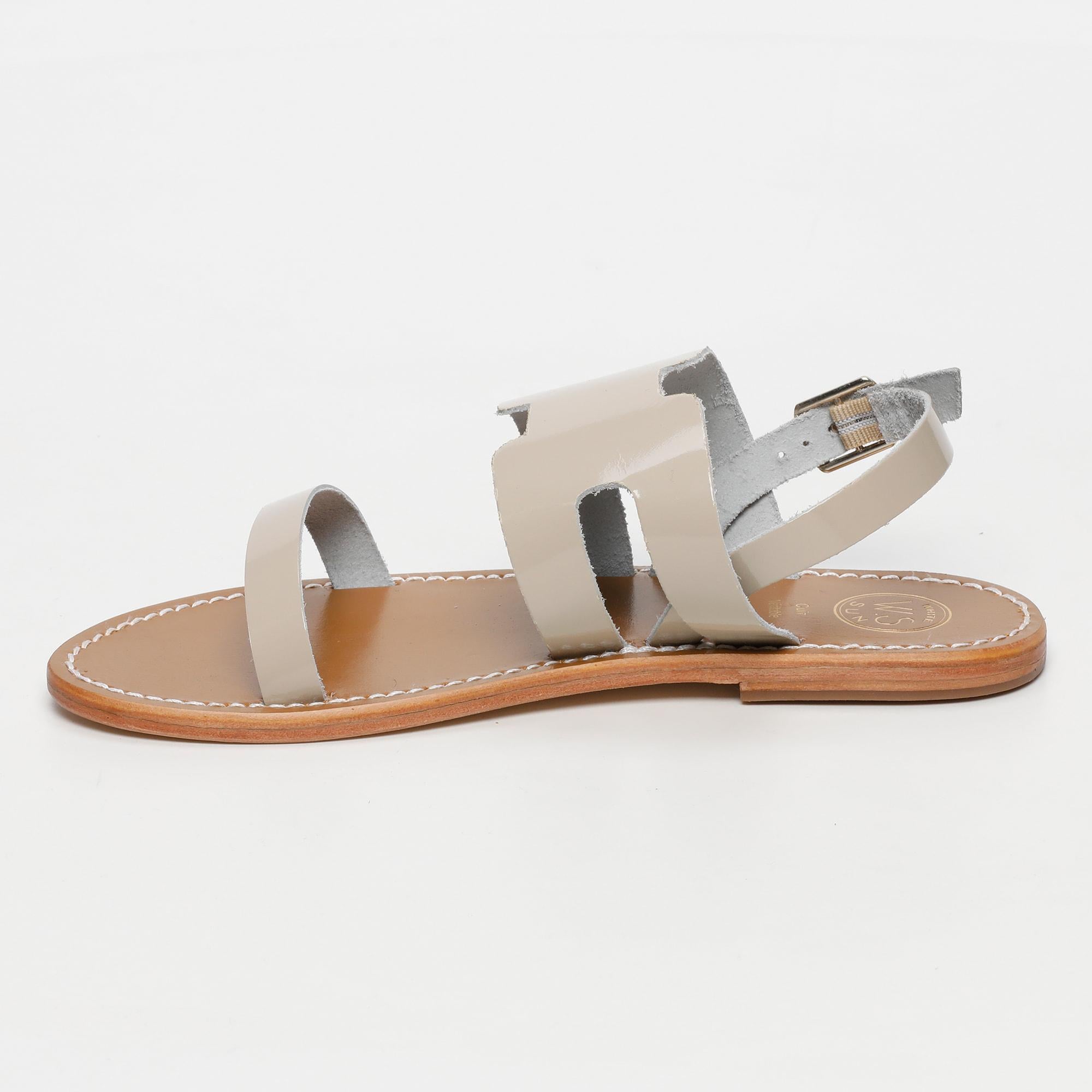 Sandalias Davitza - Cream Patent