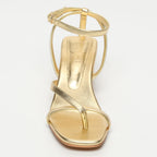 White Sun - Sandales Talon Cheyenne - Dark Gold Sheep Metallic Nappa - Dark Gold