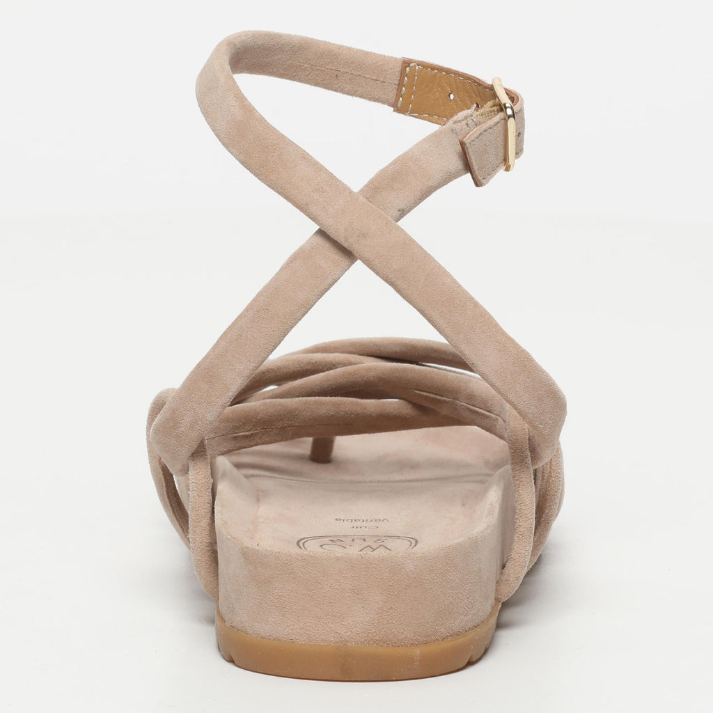 White Sun - Ava Sandals - Light Beige Goat Suede - Light Beige