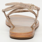 White Sun - Taylee Sandals - Light Beige Goat Suede - Light Beige