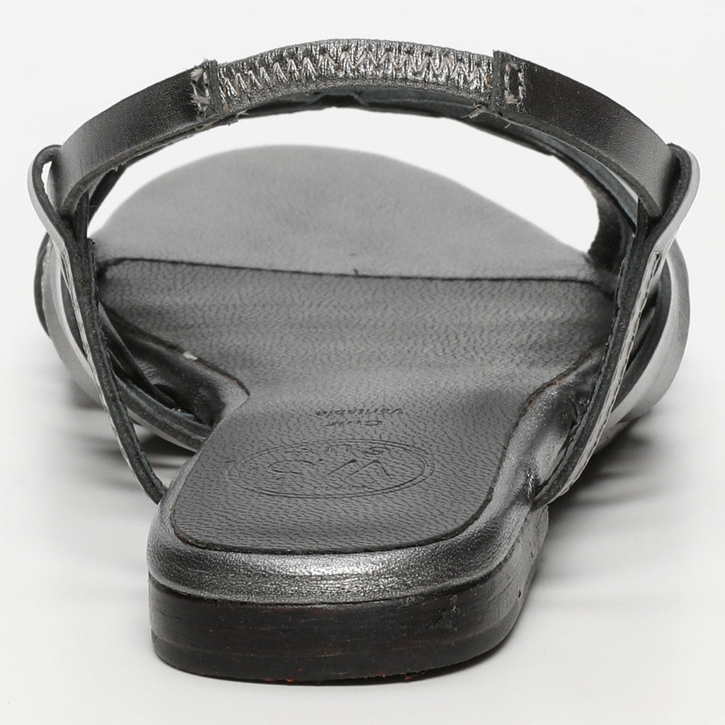 White Sun - Sandales Babitha - Pewter Goat Leather - Pewter