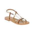 White Sun - Sandales Monashi - Camel Buff - Gold+Camel