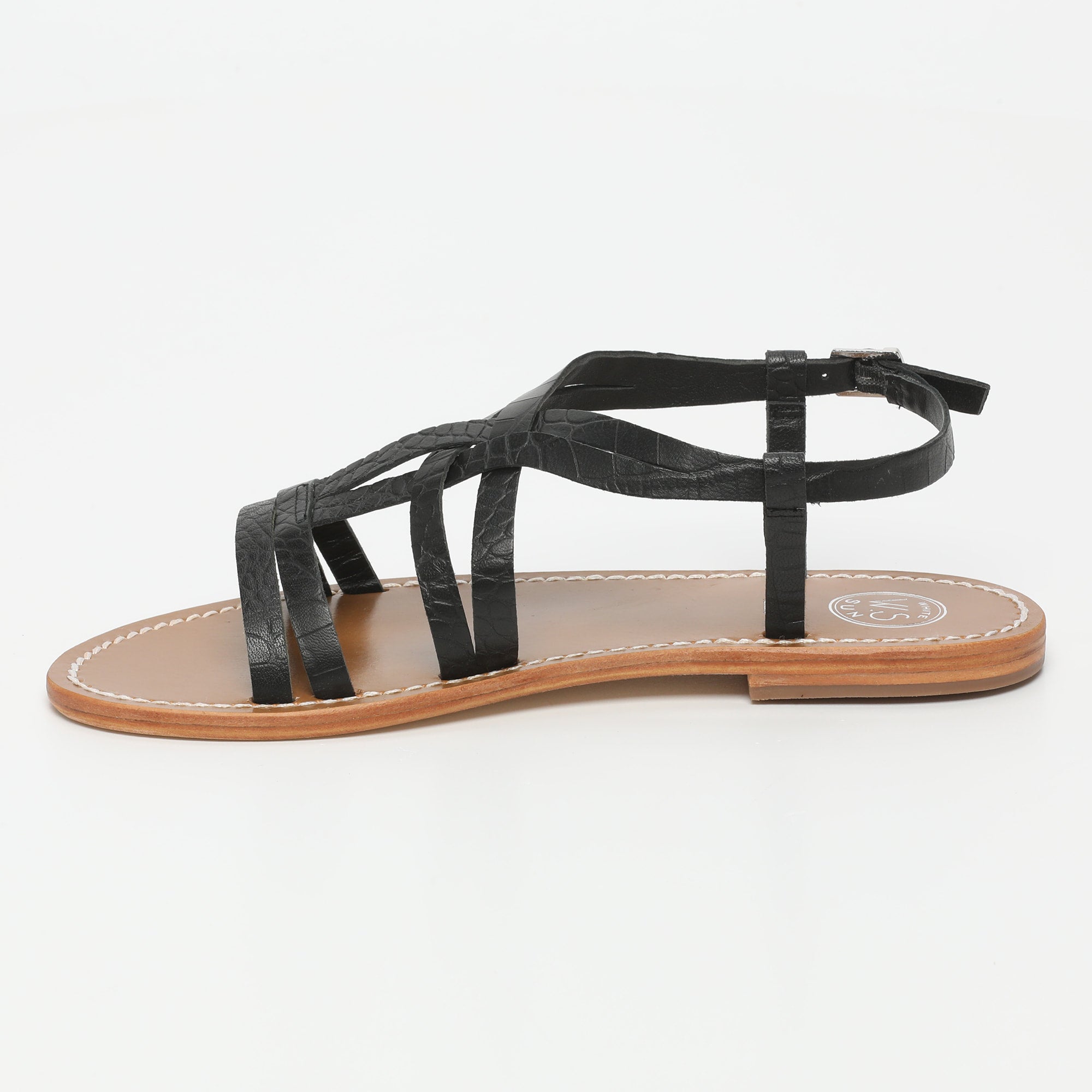 Sandales Berlanga - Black Croco