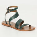 Oasis Sandals - Green Croco