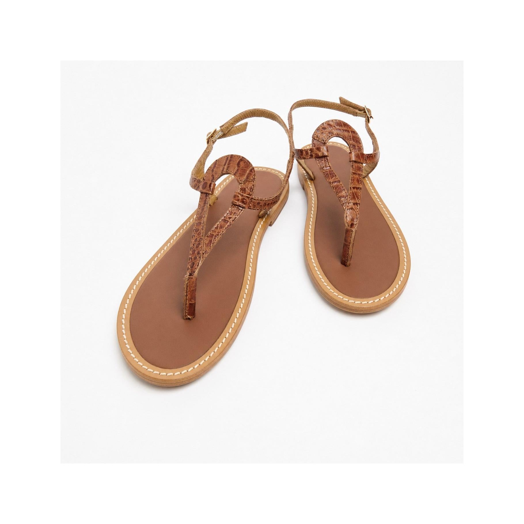 Sandalias Elvixa - Camel Croco