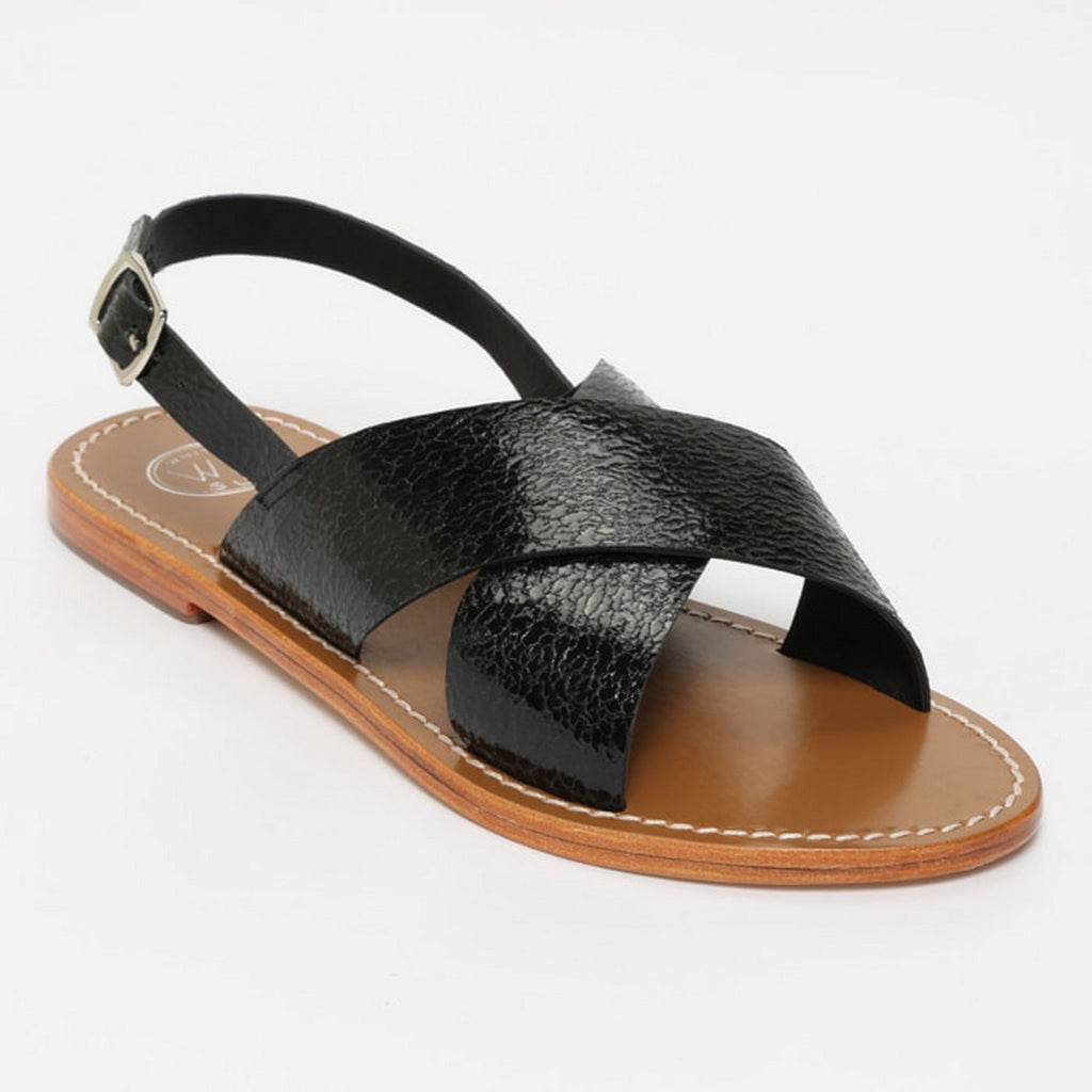 Sandales Macapa - Black Crackle