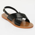 Sandales Macapa - Black Crackle