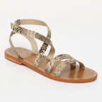 Lesia Sandals - Beige Snake