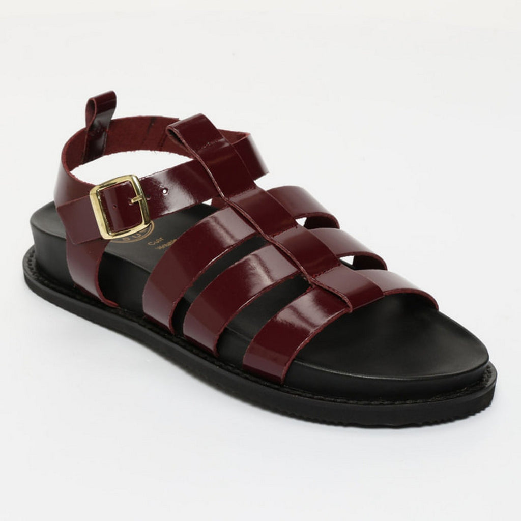 Tyler Sandals - Black Berry Patent