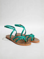 Perla Sandals - Diabolo Mint Metal
