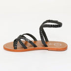 Perla Sandals - Black Metal