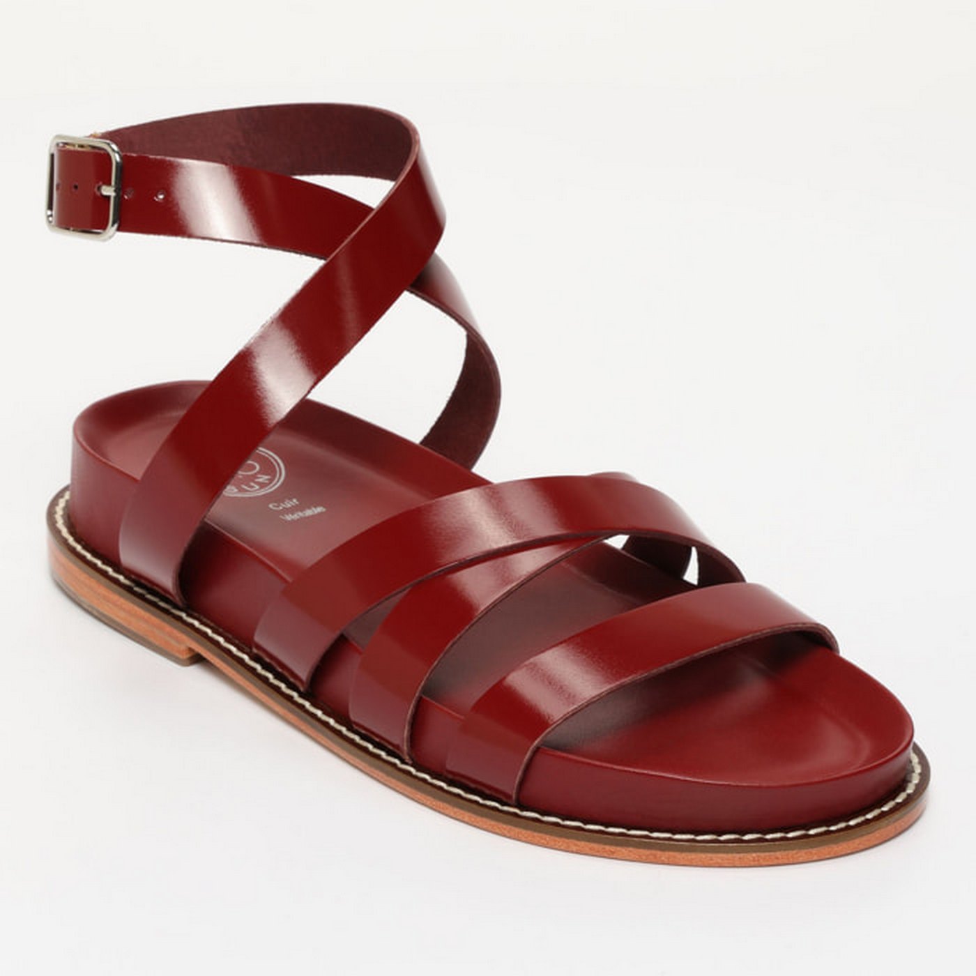Sandales Bogarra - Cranberry Patent