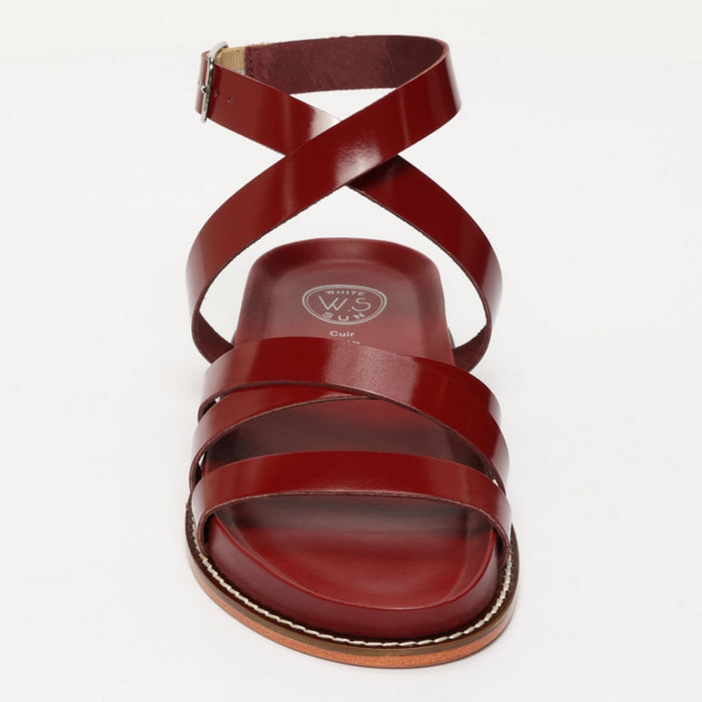 Sandales Bogarra - Cranberry Patent