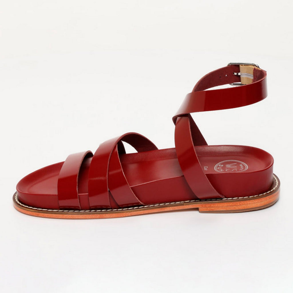 Sandales Bogarra - Cranberry Patent
