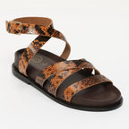 Bogarra Sandals - Brown Snake
