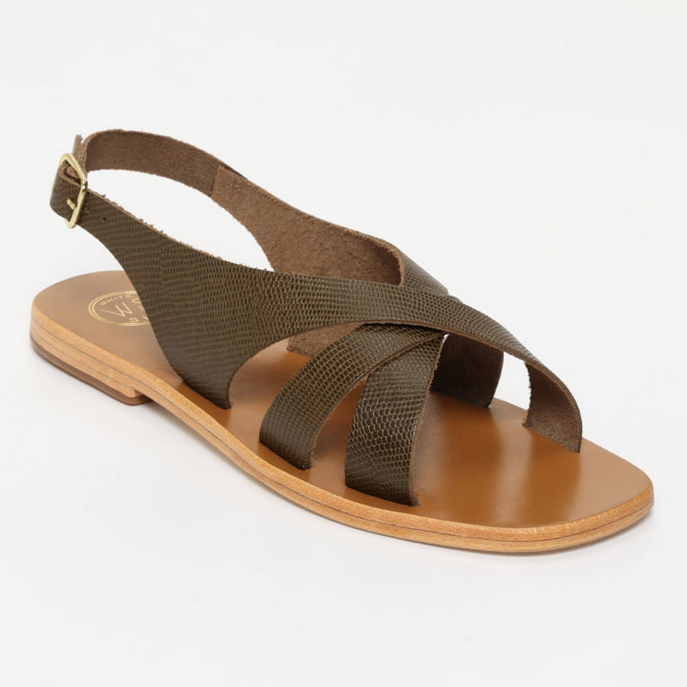 Sampaya Sandals - Kaki Lizard