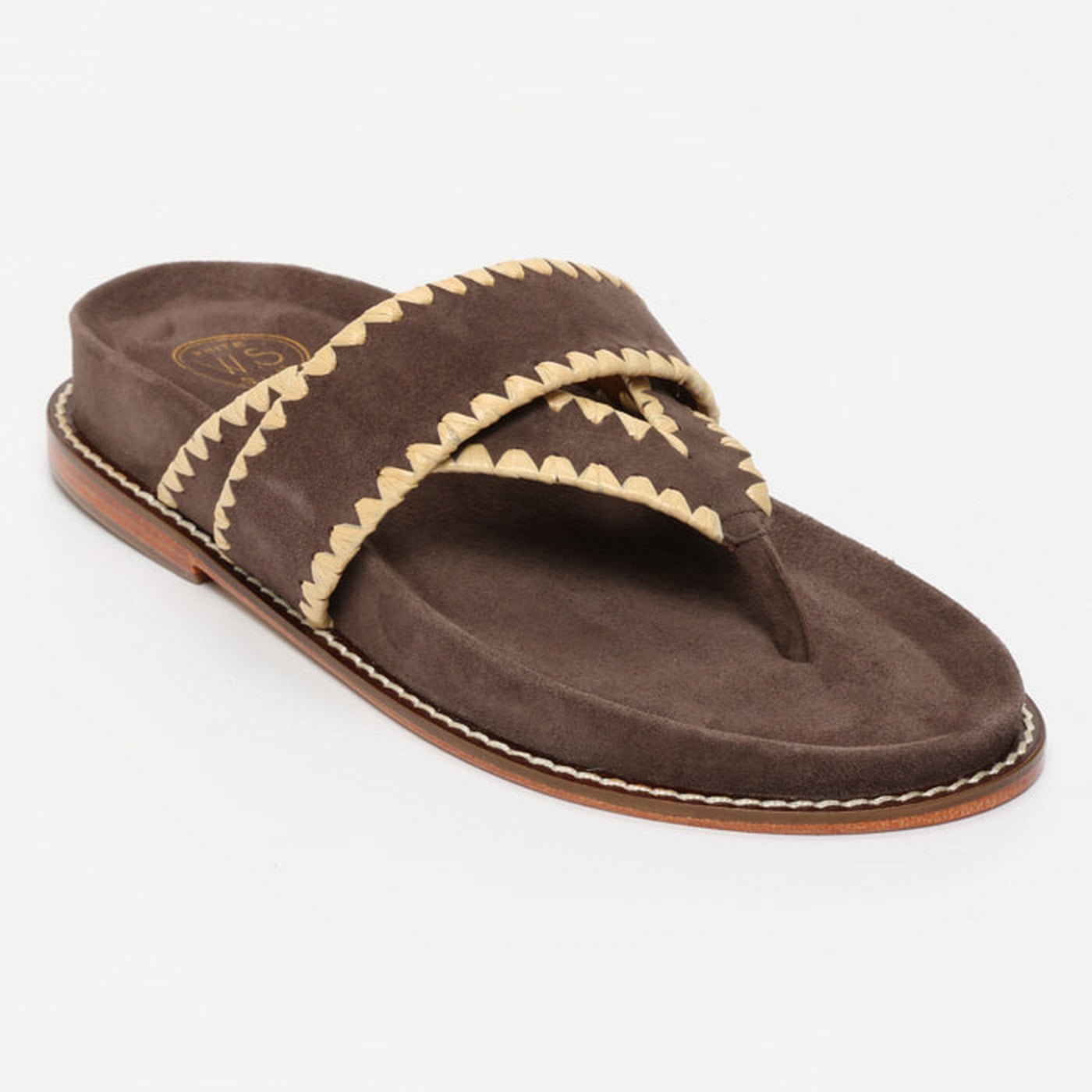 Caelum Sandals - Chocolate+Beige
