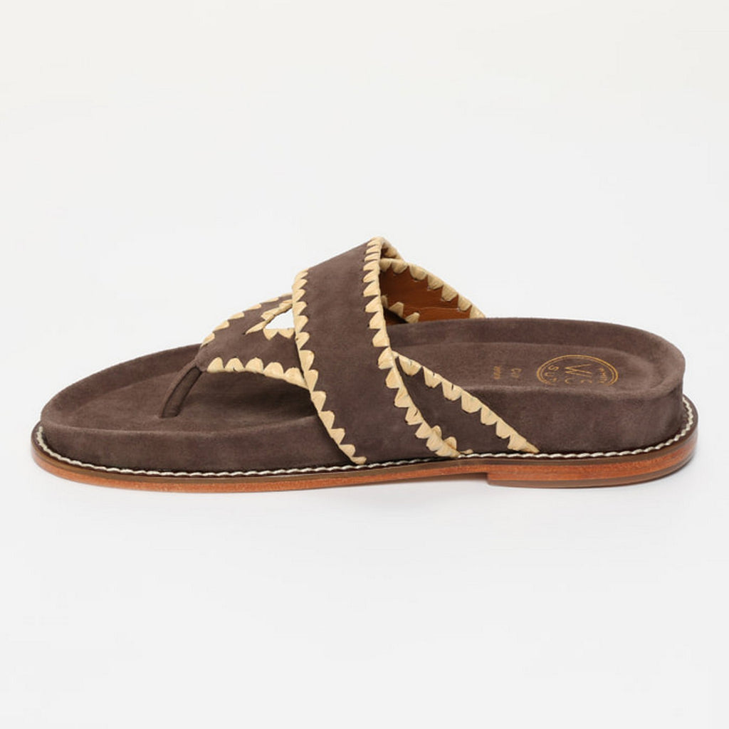 Caelum Sandals - Chocolate+Beige