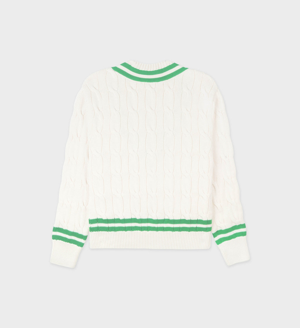 Src Cableknit Jumper - Cream/Clean Mint - Women
