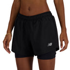 Short Femme New Balance SPORT ESSENTIAL 2-EN-1 3