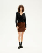 Marsha Brown Corduroy Skirt