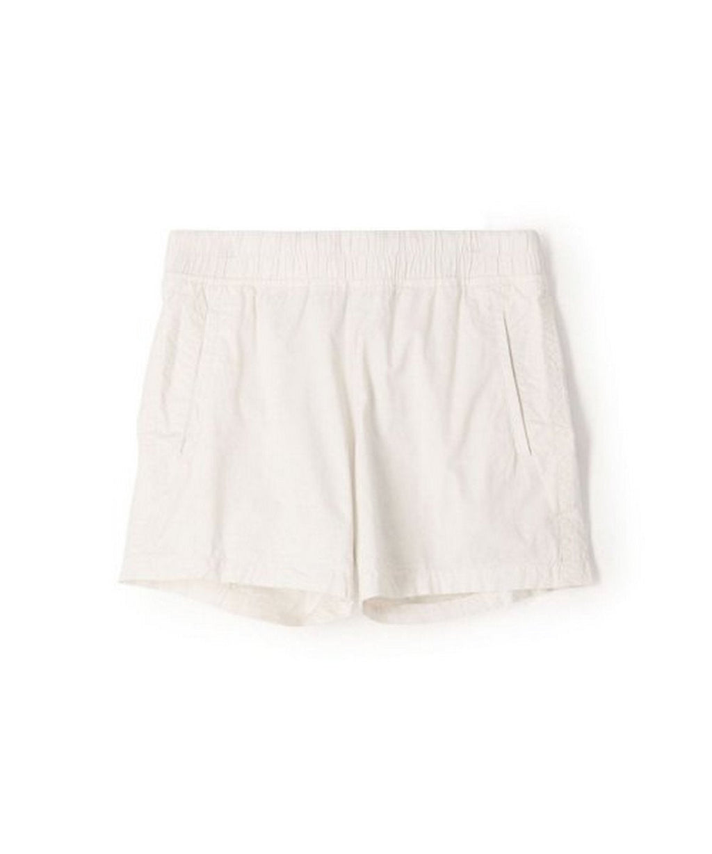 Short And Stretchy Poplin - White Smoky Pigment - Women