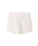 Popeline Courte Et Extensible - Pigment Fumé Blanc - Femme