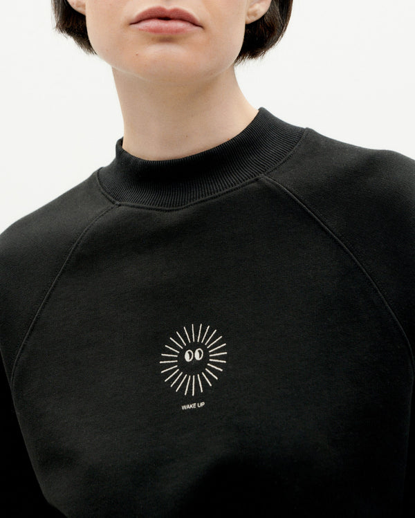 Svart hållbar sweatshirt New Sol -3