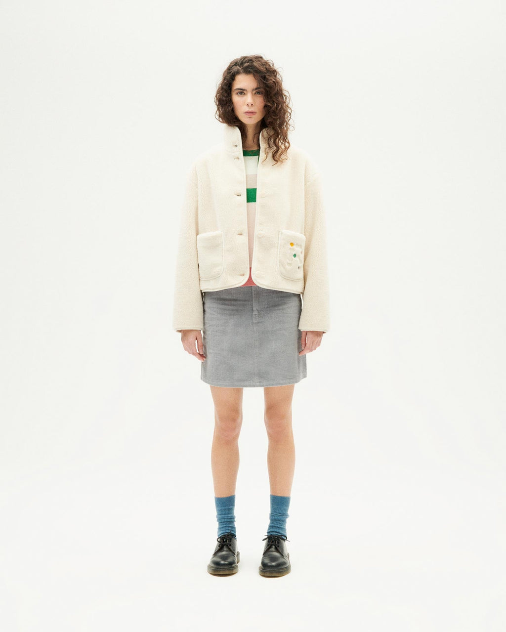 Veste Sherpa Kourtney - Écru