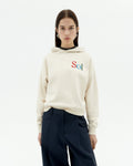 Sudadera Con Capucha Bordada Sol Type Valeria