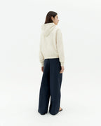 Sudadera capucha blanca sol type Valeria sostenible-4