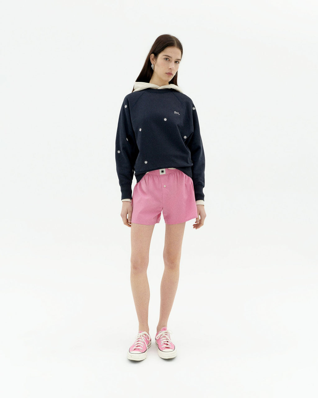Sudadera navy solsol Bonnie sostenible-2