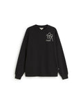 Sudadera oversize bordada a mano flor Jimena sostenible silueta - 1