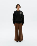 Sudadera oversize bordada a mano flor Jimena sostenible - 2
