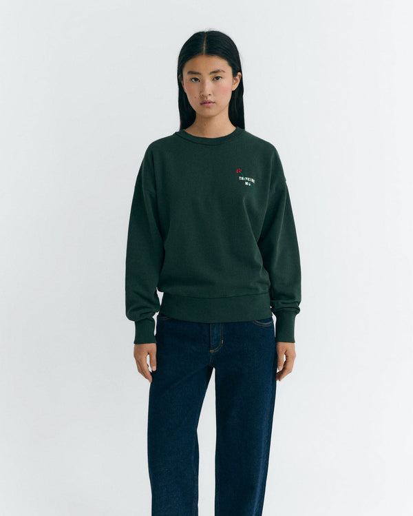 Broderad blommig sweatshirt TM Jodie hållbar - 1