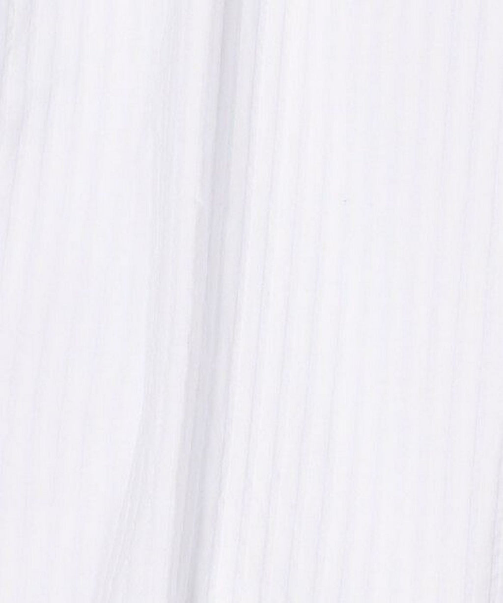 Pantalón Easy Fit Self Stripe - Blanco - Mujer
