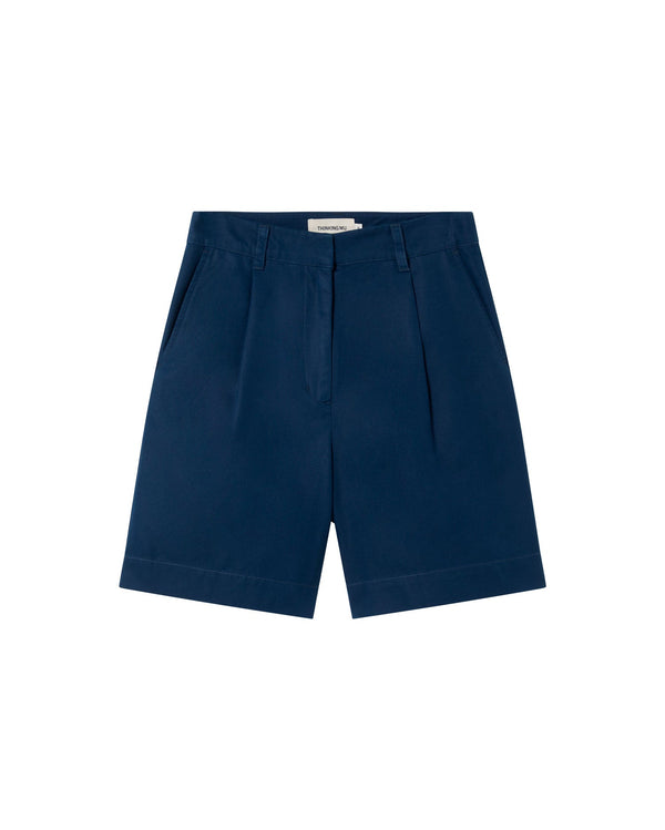 Short azul hemp Lia sostenible - silueta 1